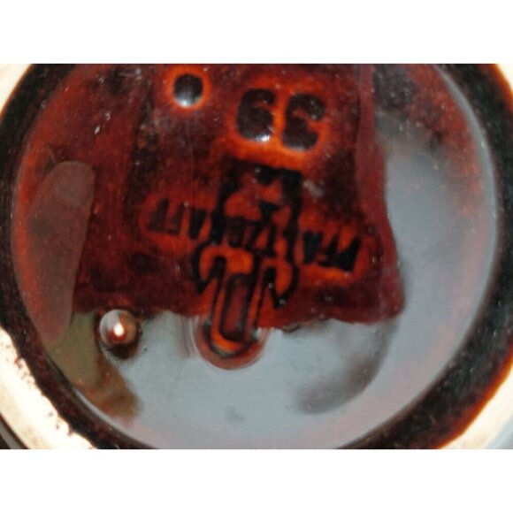 VTG Pfatzgraff Pottery Porcelain Brown Drip Glazed 3 Way Divided Serving Dish - Picture 4 of 9